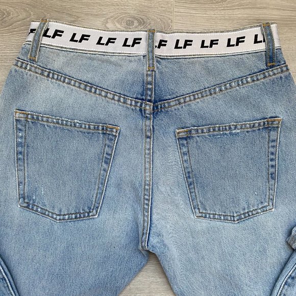 LF THE BRAND - Distressed Logo Jeans NWOT - Picture 5 of 9